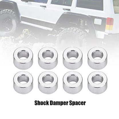Cosiki Spacers, Spacer, 8pcs/Set RC Spacer Axial SCX10 RC Car Aluminium Alloy Washer Soild RC Shock Damper Spacer for RC Crawler, RC Truck, RC Car