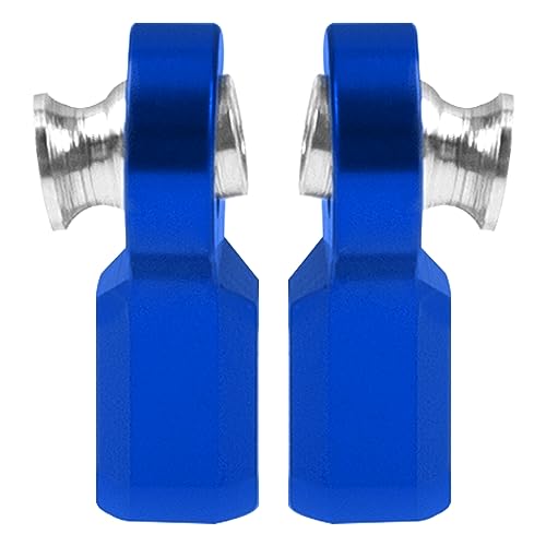 6Pcs Vgoohobby Metal M3 Tie Rod End Bend Ball Head Holder Link Compatible with Axial SCX10 Traxxas TRX4 Tamiya CC01 Axial SCX10 1/10 RC Car (Blue) - color: Blue
