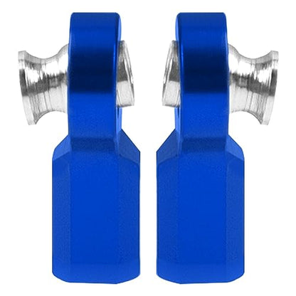 6Pcs Vgoohobby Metal M3 Tie Rod End Bend Ball Head Holder Link Compatible with Axial SCX10 Traxxas TRX4 Tamiya CC01 Axial SCX10 1/10 RC Car (Blue) - color: Blue