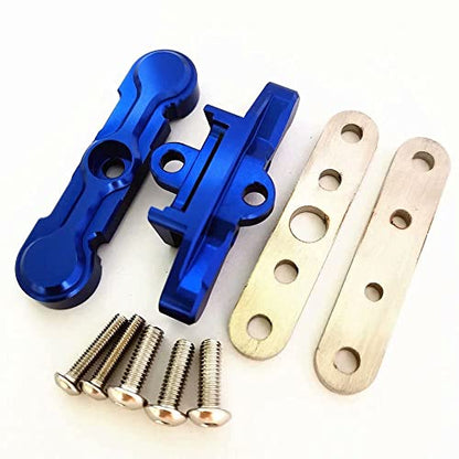 Aluminum Rear Lower Arm Tie Bar Mount Suspension Pin Retainer Blue for Traxxas 1/10 MAXX Maxx Slash 8916 8927