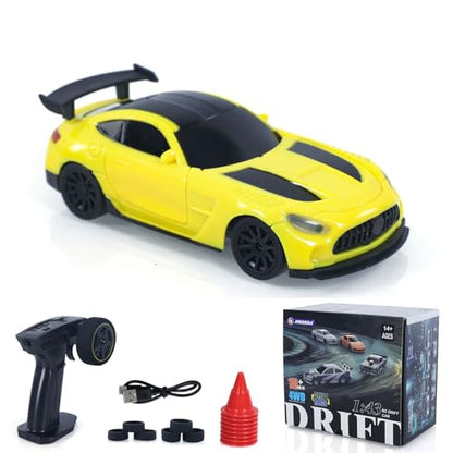 TOUCAN RC HOBBY RTR 4310 1/43 Remote Control Drift Car 4WD RC Racing Vehicles Radio Battery Light Effects No Sounds Mini Car Model Gift for Ages 14+