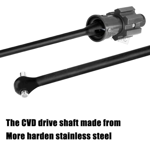RC Thicker Metal Front Rear Drive Shaft Driveshaft Dogbone CVD Upgrade Parts for XRT 1/6 8S RC Car,Transmission Shaft Hops Up,Black