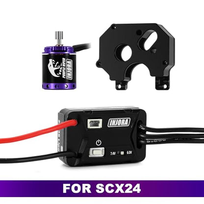 INJORA MBL32 G2 Brushless ESC & 1721 Purple Viper Motor for 1/24 SCX24