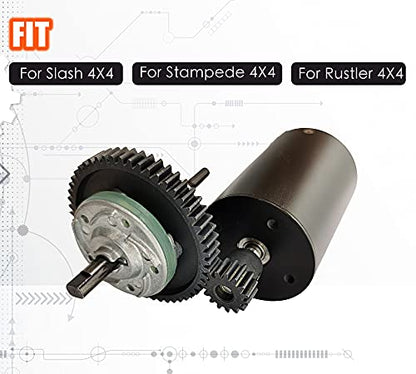 Steel 6878 Differential Gear Complete Slipper Clutch for Traxxas Slash | 32P 15T/17T/19T Pinions Gear Set High Strength Wear Resistant for Traxxas Slash 4X4/ Stampede 4X4 / Rustler 4X4