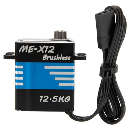 MEUS Racing Coreless RC Micro Servo with High Torque 6-8.4V for SCX24 TRX4M 1/24 1/18 RC Crawler Car Toy Vehicles and Accessories (V2, 12.5KG)