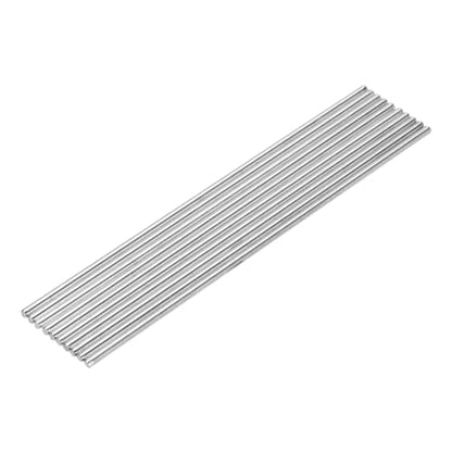 MECCANIXITY 10pcs 2mmx100mm Toys Shaft Round Rod Axles Drive Shaft Iron Shaft for DIY RC Car Truck Boat Helicopter Model Part, Silver - size: 2mmx100mm