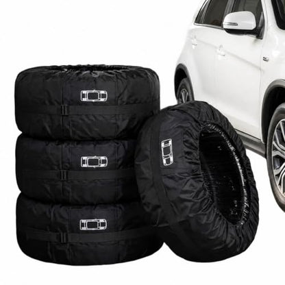 Tire Cover 4pcs for Lexus RC/LC/SC Coupe 1991-2025 Spare Tire Protector Water Dust UV Resistant All-Weather Wheel Storage Bag with Handle