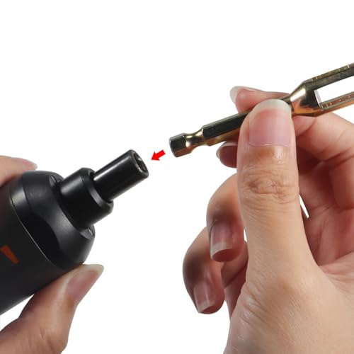 RC Tools,RC Car Rod Ends Quick Assembly Tool,Ball Joint Wrench with 1/4'' Hex Shank Fit 5347 Rod Ends for 1/10 RC Crawler TRX4 SCX10 TF2 VS4-10 CC01 Links Building (Black) - color: Black