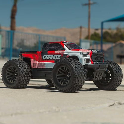 ARRMA 1/10 Granite 4X4 223S BLX BRUSHLESS RC Monster Truck RTR, RED | with DSC, Batteries and Charger Not Included, ARA4302V4T2 - color: Red