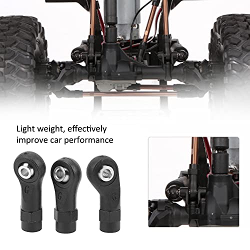 30pcs Linkage Rod End for Trax TRX4 1/10 RC Crawler,Ball Joint Head Link Rod End Set,RC Rod Ends with 3mm Ball Hole,Durable Plastic Steel RC Link Ends Replacement Part
