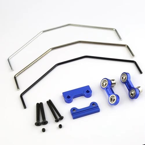 RC Car Accessories Compatible with Traxxas for X-Maxx 1/5 RC Car Upgrade Parts Accessories Metal Front Rear Sway Bar Anti Roll Bar Kit