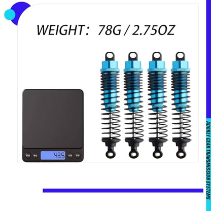 4pc Redcat Gen7 Front Rear Shocks Upgrades Parts Redcat Everest 10 Shocks Redcat Gen7 110mm Oil Sports Pro Shocks Redcat Wendigo Volcano Epx Pro Gen 8 v2 1/10 Rc Crawler Aluminum Shocks Blue