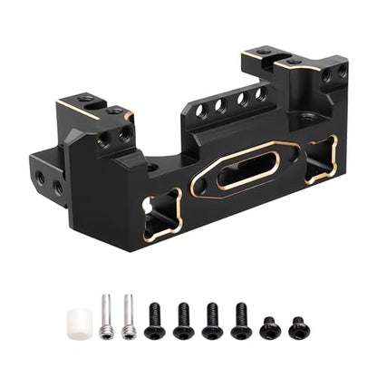 Hobbypark 116.5g Heavy Brass Front Bumper Mount Servo Mounts Bracket Stand Weights Compatible with TRX4 Defender Bronco Sport Blazer Crawler