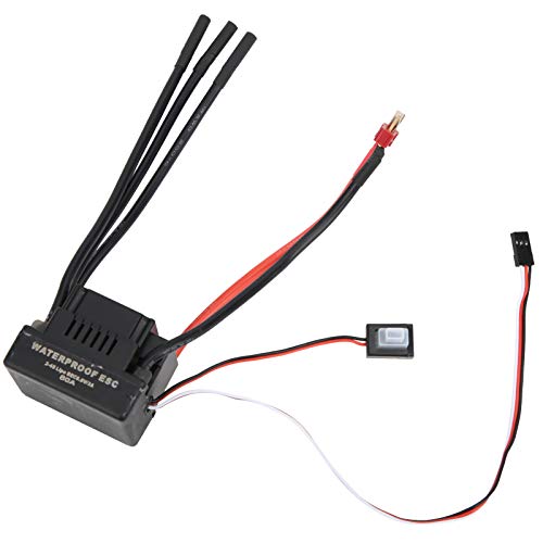 VGEBY Brushless ESC, 120A High-Current RC Speed Controller for 1/8 Scale Off-Road Racing, Electronic Speed Controller for Hobby Modeling Enthusiasts and RC Car Racing