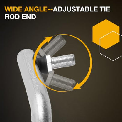 AM133800 Steering Drag Link Tie Rod Assembly Compatible with John Deere GT225 GT235 GT235E GT245 GX255 LX280 LX289 Riding Mowers with Locknuts 14M7455 - size: AM133800