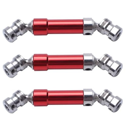 RC Car Drive Shafts Compatible with Wltoys 12428 1/12 RC Short Course for Desert for Buggy Car Upgrade Parts 3Pcs Rear Center Drive Shaft CVD