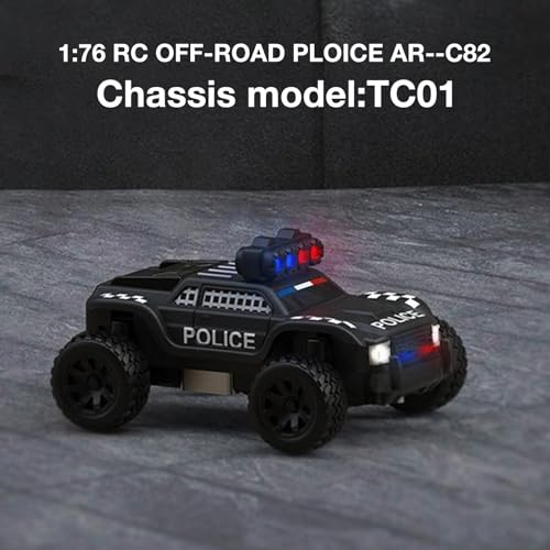 Turbo Racing 1:76 Scale RC Sport Car, 2.4GHZ Remote Control Mini Model Crawler Car with Full Proportional RTR for Adults Gift (C82) - style: C82