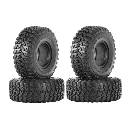 1.55 inch Tires Rubber Tyres for 1:10 RC Crawler Car D90 TF2 Tamiya CC01 LC70 MST JIMNY 90069 (90mm, C) - color: 90mm, C