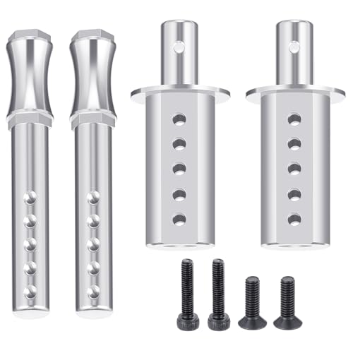 RC Car Front Shell Holder Column Mounts Aluminum Front Body Post Set with Screws Compatible with 1/7 HOBAO VTE2 RC Car