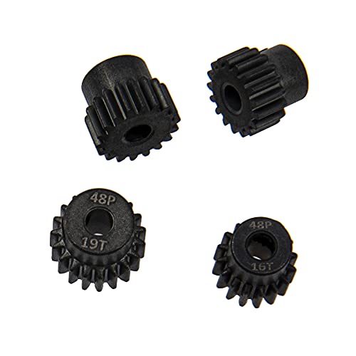 ShareGoo 48P Pinion Gear Set 16T 17T 18T 19T 3.175mm RC Motor Gear Compatible with Traxxas Redcat Tamiya Losi Arrma Axial SCX10 1/10 RC Crawler Car