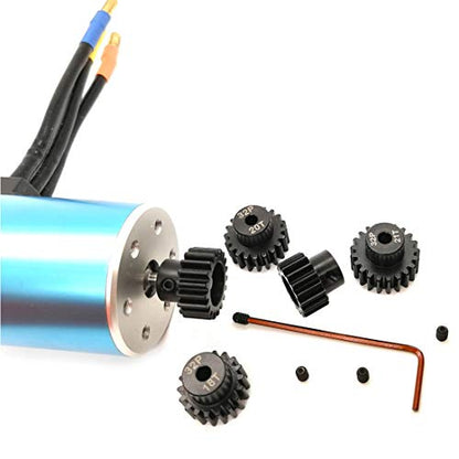 32P Hardened Pinion Gear Set 1/8 inch Hole 17T 18T 19T 20T 21T with Hex Key (Compatible with 0.8 Metric Pitch) - style: 17T 18T 19T 20T 21T
