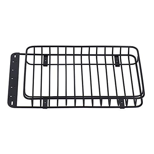 Roof Rack, Lightweight Metal Luggage Carrier for RC Truck Accessories, 1/10 Scale Off-Road Vehicle Parts for Hobbyists, Crawlers, and Trail Enthusiasts