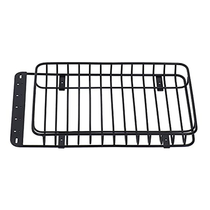 Roof Rack, Lightweight Metal Luggage Carrier for RC Truck Accessories, 1/10 Scale Off-Road Vehicle Parts for Hobbyists, Crawlers, and Trail Enthusiasts
