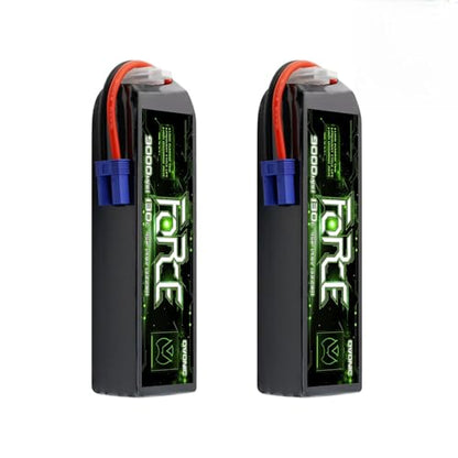 OVONIC Force Series 4S LiPo Battery 9000mAh 14.8V 130C RC attery with EC5 Connector (2 Pack)