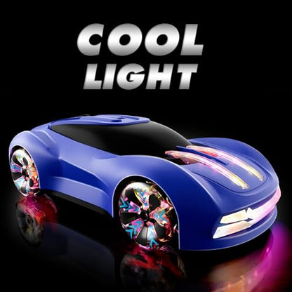 Dwi Dowellin Gesture Sensing RC Stunt Car,Drift Remote Control with Light Spray & Music - Boys Toys Age 6-8-12, Cool Birthday Gifts for Kids Age 7 8 9 10 11 12 Years Old(Blue) - color: Blue