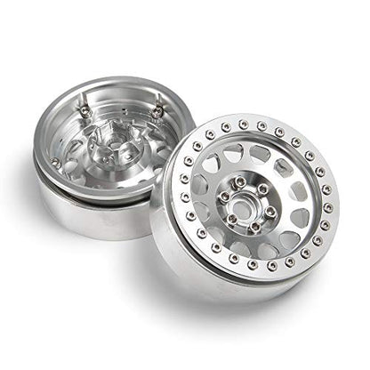Aluminum 2.2" Beadlock Wheel Rim for Axial Wraith SCX10 II III TRX4 | 1Set/4PCS,1/10 RC Crawler Car Upgrade Parts