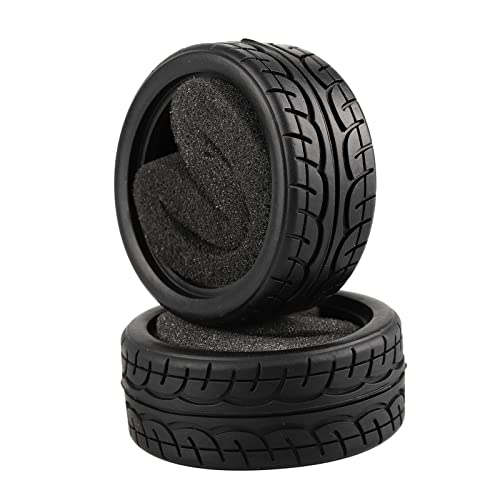 Soft Rubber Tires Tyre for RC 1:10 On Road Car Pack of 4 - style: 4PCS