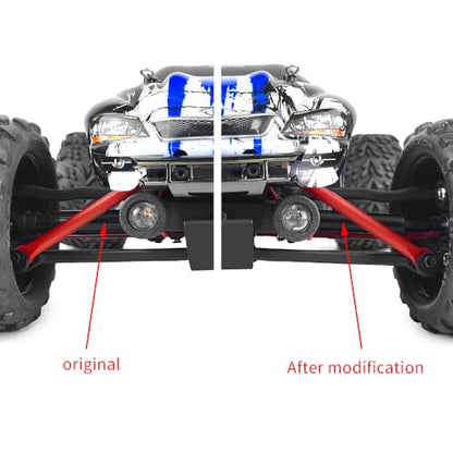 MORLORDY 2Pcs 1144 Steel RC CVD Driveshafts Dogbone for 1/16 Trax-xas E-Revo Summit RC Truck Upgrade Parts (Universal for Front & Rear)