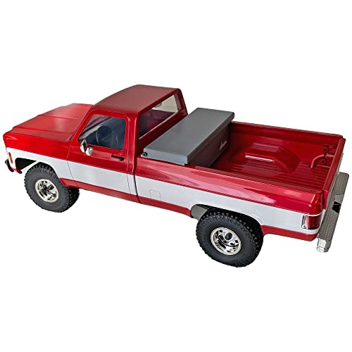 Toolbox Spare Battery Box Truck Bed Upgrade Parts for FCX18 K10 / EAZYRC Glacier RC Crawler（No Vehicles Included）