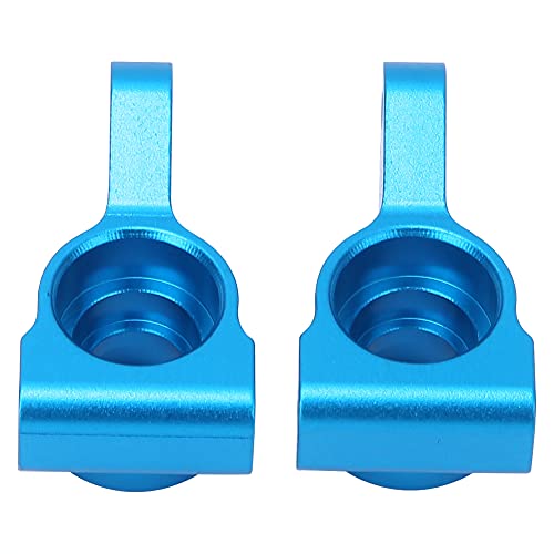 Aluminum Alloy Rear Hub Axle Carrier Replacement for ECX 2WD 1/10 RC Hobby Car, Lightweight Durable RC Rear Axle Hub with Precision Fit, Blue Silver Options (Blue ECX334000B) - color: Blue Ecx334000b