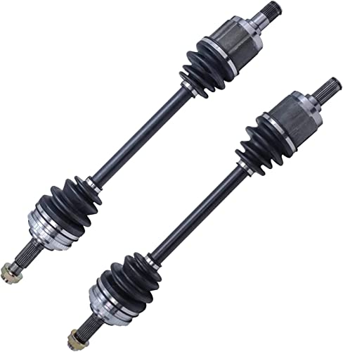Detroit Axle - Front 2pc CV Axles for 98-02 Honda Accord, 01-03 CL, 99-03 | TL, 2 CV Axle Shafts Assembly 1998 1999 2000 2001 2002 2003 Replacement - size: 2X3701232-NEW/Pair