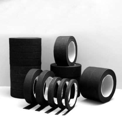 6 Rolls Fine Line Tape 1/16, 1/8, 1/5, 2/5, 1/2, 3/4 Inch x 55 Yard Fineline Masking Tape Painter Adhesive Automotive for DIY Car Auto Paint (Black, Mixed Sizes) - color: Black, size: Mixed Sizes