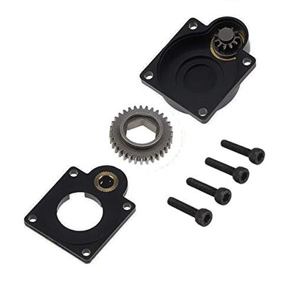 Share Goo Electric Power Starter Power Back Cover Backplate Roto E-Start Drill Plate 11012 for 1/8 RC Car SH 28 Nitro Engine Rotor, Hole Centers 32mm