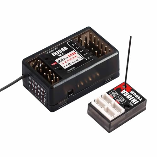 INJORA 4CH T4DCM Compact Receiver for INJORA Transmitter T6DC T6DCG T6M