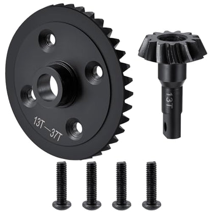 Steel Front Rear Diff Gear 13T/37T for Tra-xxas Slash Telluride | Summit E-Revo Brushless 1/10 RC Crawler Transmission Differential Gears