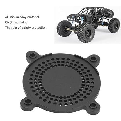 RC Fan Cover 50mm Aluminum Alloy CNC Machining ESC Cooling Fan Cover, Lightweight Protective Cover for RC Car ESC with Enhanced Heat Dissipation and Rugged Design (Black) - color: Black
