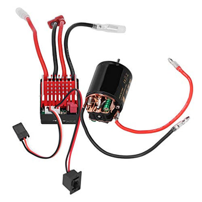 RC Motor ESC Combo, High Torque 360A Brushed Motor Kit 540 with T Plug for 1/10 Scale RC Cars Off-Road Racing Hobbyists - size: 55T
