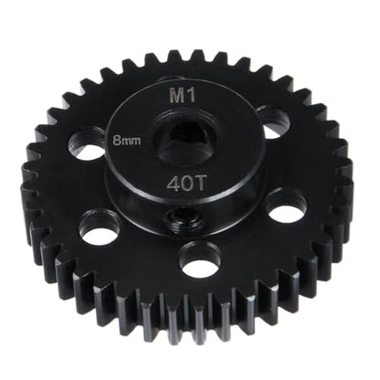 Steel Pinion Motor M1 8mm 40T Gears for ARRMA 4WD Tra-xxas X-MAXX | 1/5 1/7 1/8 RC Car Upgrade - size: 40T