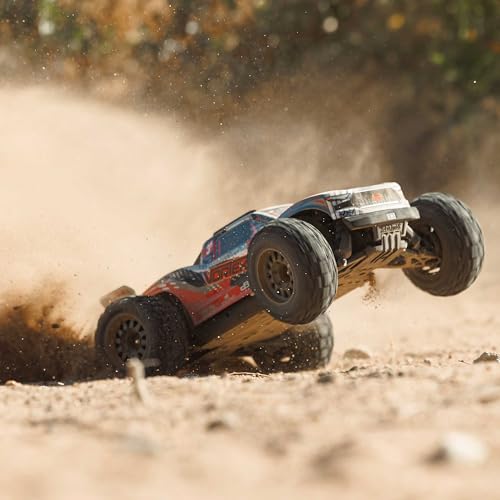 ARRMA RC Truck 1/10 VORTEKS 4X4 223S BLX BRUSHLESS Stadium Truck RTR (Battery and Charger Not Included) with DSC, RED, ARA4305V4T1 - color: Red