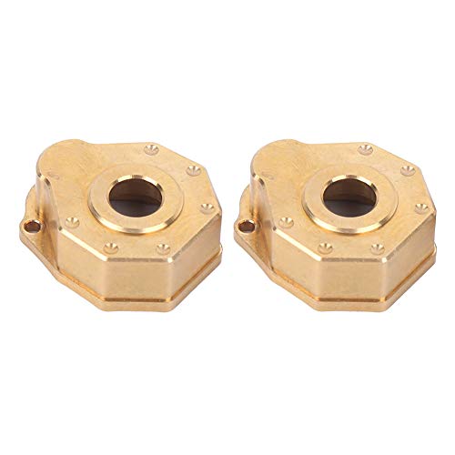 Front Back Portal Axle Universal Axle Case Cover Brass Weight Heavy Duty Brass Steering Knuckle Portal Cover for TRX4 Crawler 1/10 RC Car