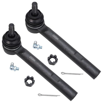 Detroit Axle - Front Steering Knuckles & Wheel Hub Bearings + Outer Tie Rod | Ends Replacement for RX330 RX350 RX400h Highlander - 4pc Set - size: 4SU48636/Kit