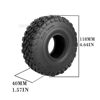 RC 1.9In Soft Rubber Wheel Tires for 1/10 RC Crawler Car SCX10 SCX10 II 90046 SCX10 III AXI03007 SCX10 Pro TRX4 TRX6 D90 Gen7/8 VS4-10 MST CFX,BRCatWPark 4Pcs Soft Rubber Wheel Tires-(F) - style: 4Pcs 1.9 Rubber Wheel - (F)