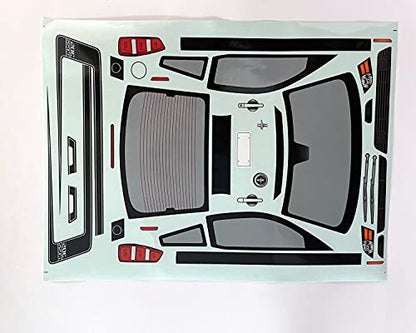 1/10 Scale RC Onroad Racing Drift Touring Car Transparent Clear Lexan Body Shell (Boss302) - style: Boss302