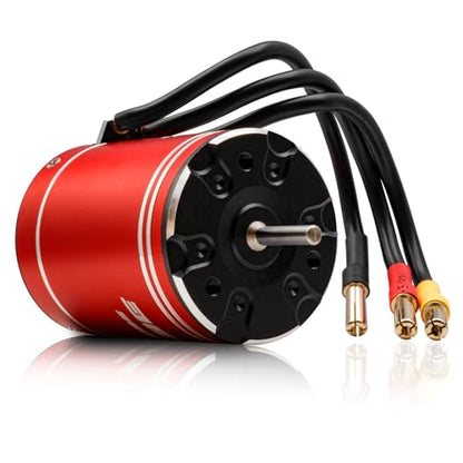 Metal 3650 Brushless Motor 3.175mm Shaft 2800KV Waterproof for 1/10 Scale RC Climb Slow Linear Off-Road Flat Running Road Racing Drifting TRX4 Slash Sledge SCX10 Arrma RC Car Boat (2800KV)