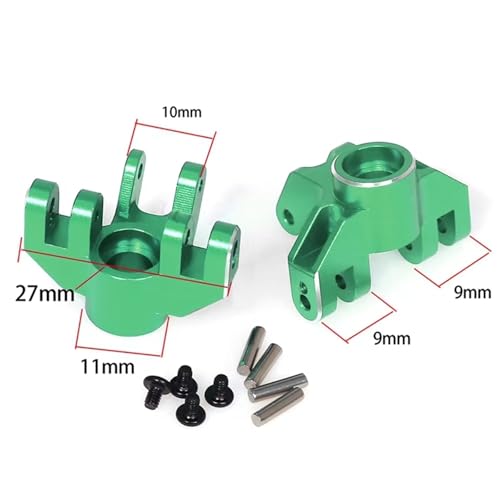 Compatible with LOSI for Mini for LMT 4X4 for Brushed for Monster Truck 1/18 RC Car Aluminum Alloy Front Steering Cup Kit Upgrade Parts RC Accessories
