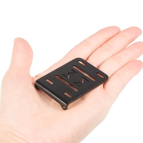 AMK 1/10 Transmission CNC Aluminum Accessory Tray Electronic Battery ESC Holder for 2Low Transmission 1/10 RC Crawler Comp Builds LCG Chassis Upgrades Accessories (1/10 Electronic Tray Black)